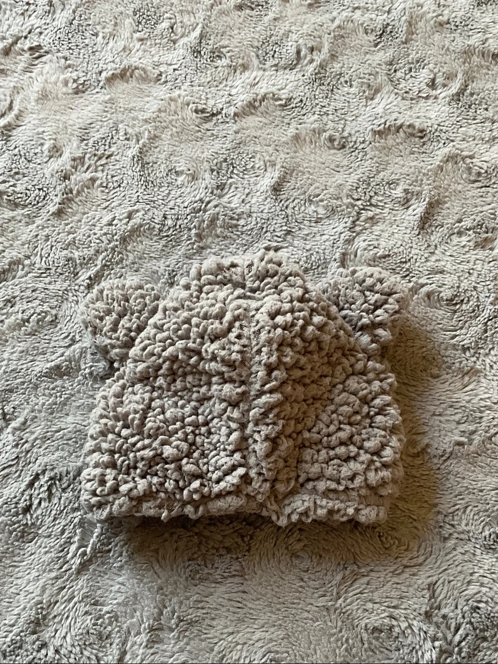 Cozy Teddy Bear Hooded Hat in grey